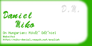 daniel miko business card